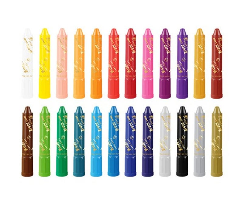 Amos Premium Non-toxic Silky Crayon Pasnet 24 Colors - Image 2
